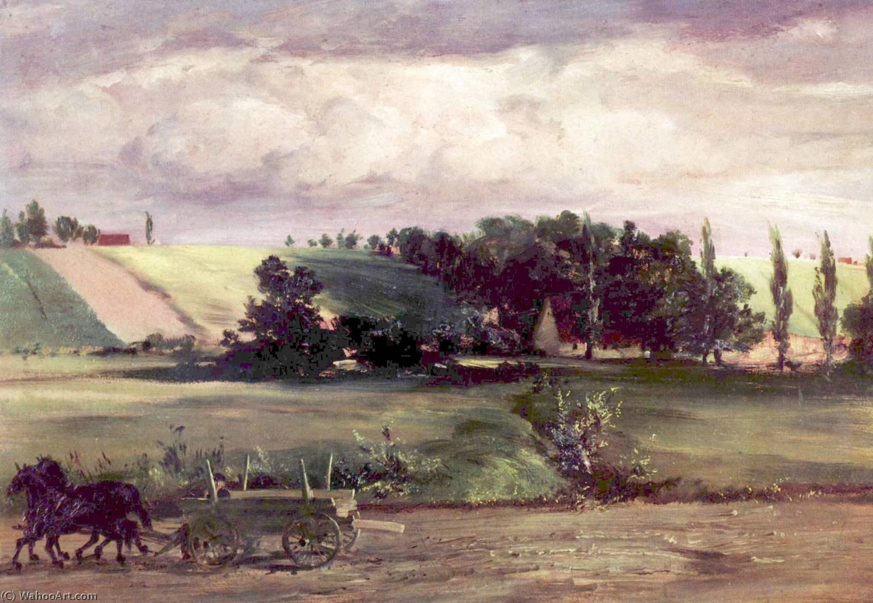 German Gewitter Am Tempelhofer Berg — Adolph Von Menzel