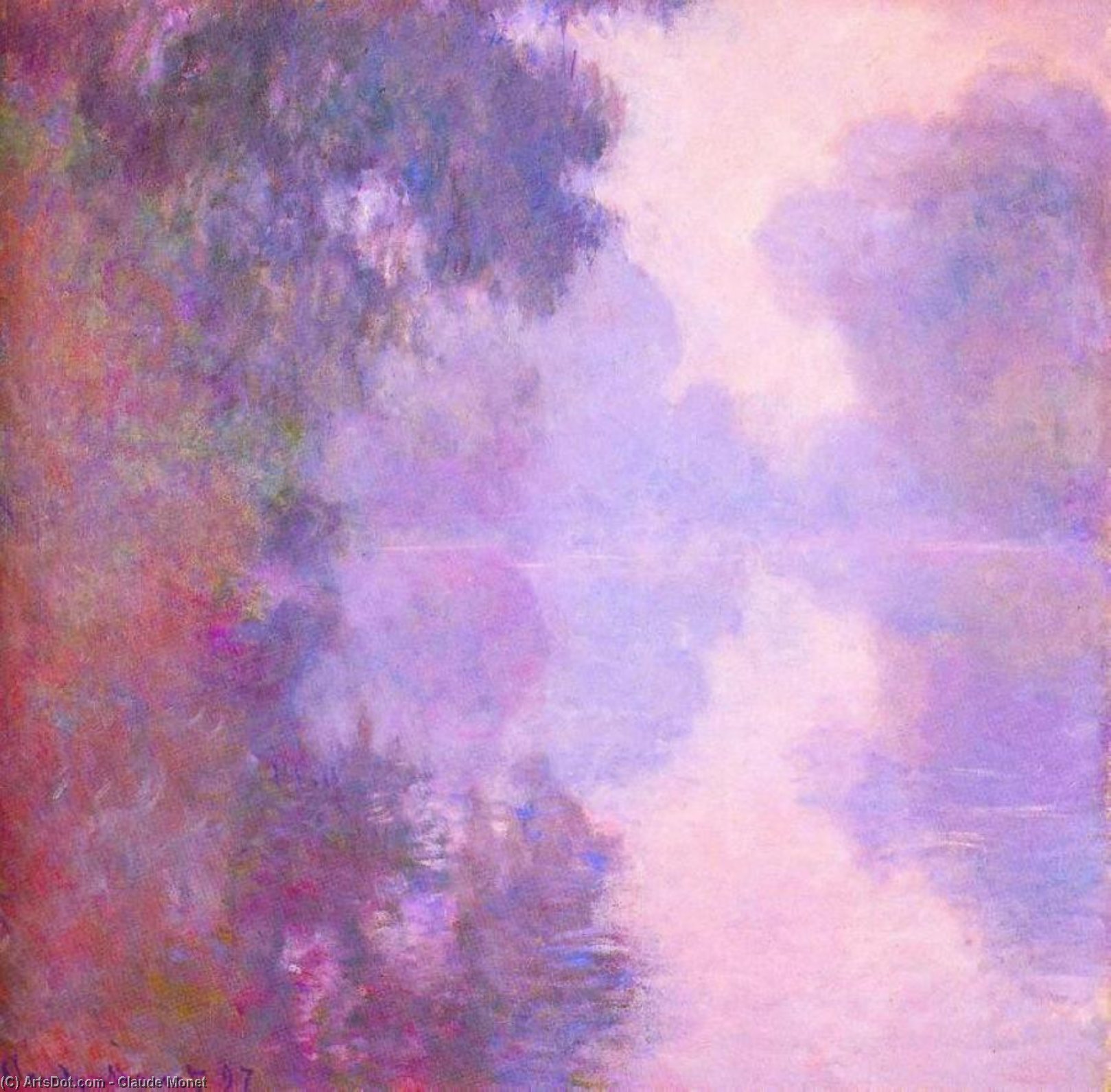 Misty Morning On The Seine — Claude Monet