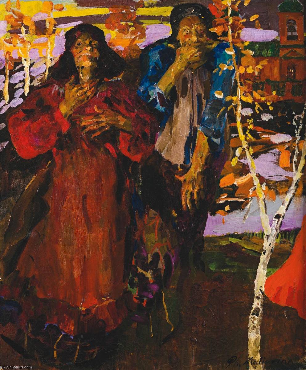 Two Peasant Women — Filipp Andreevich Maliavin