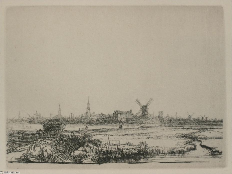 A View Of Amsterdam — Rembrandt Van Rijn