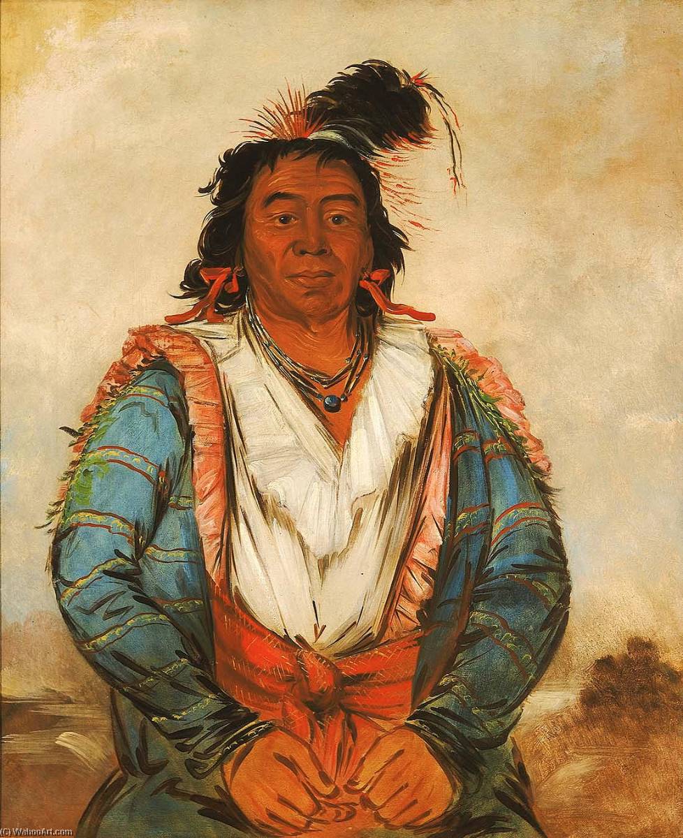 Hose Put O Káw Gee, A Brave — George Catlin