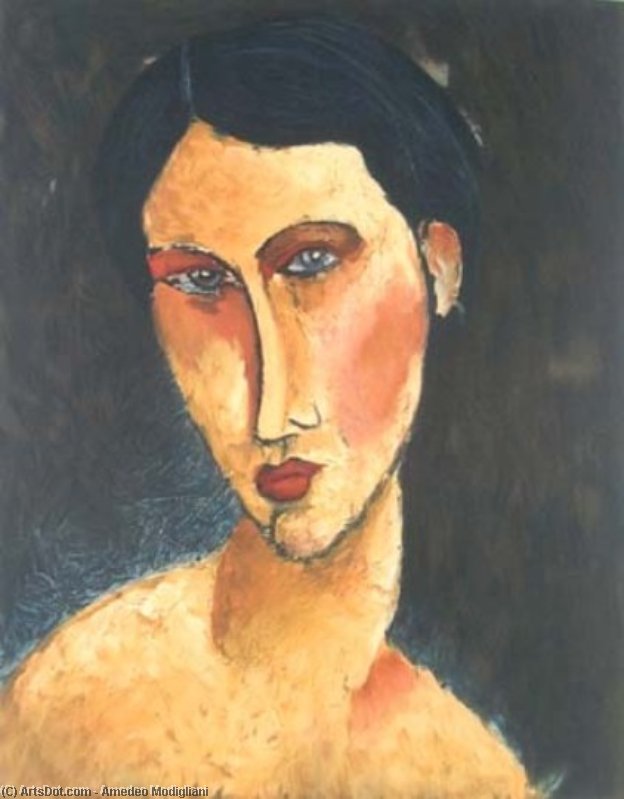 Young Girl With Blue Eyes (also Known As Jeune Femme Aux Yeux Bleus) — Amedeo Clemente Modigliani