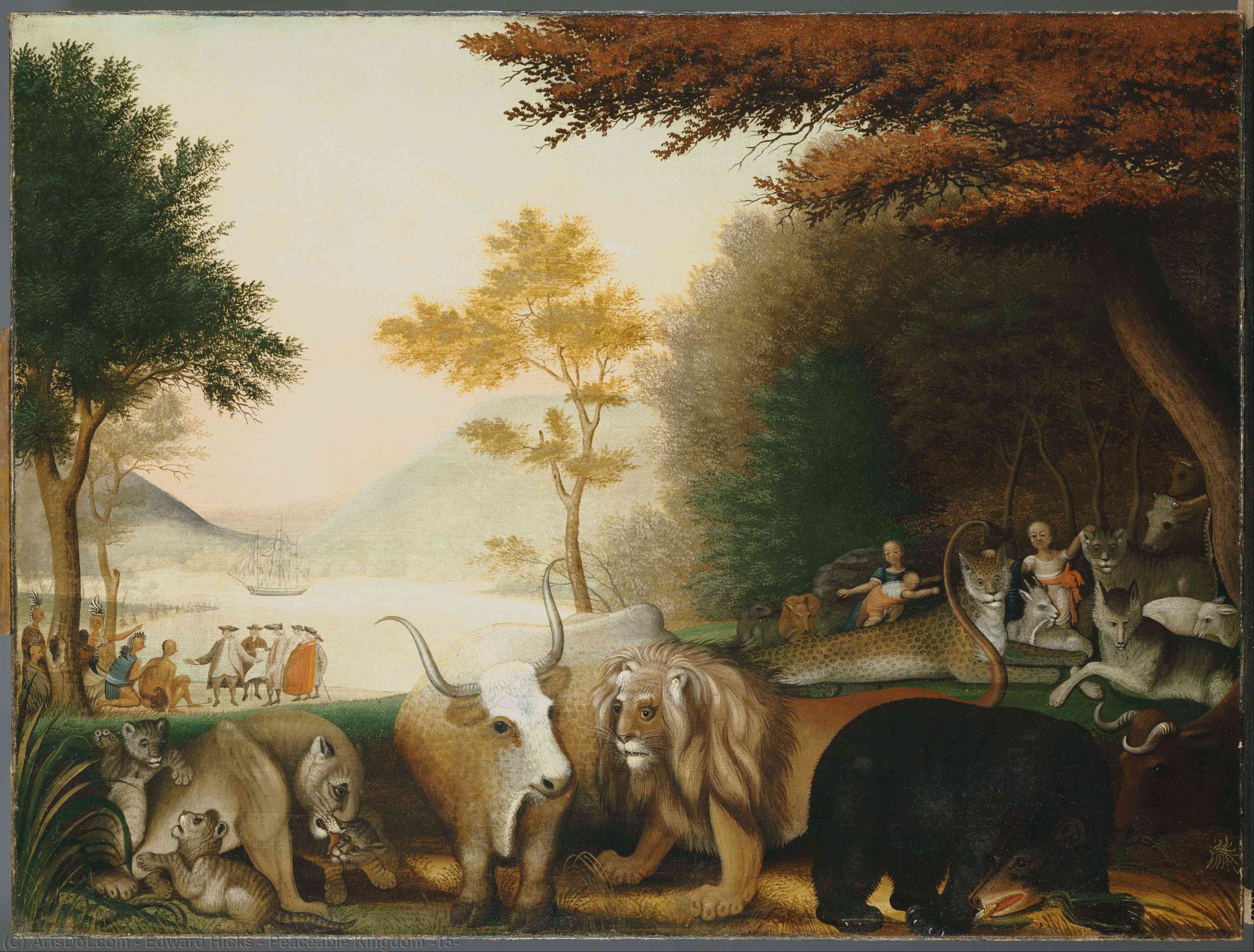 Peaceable Kingdom (15) — Edward Hicks