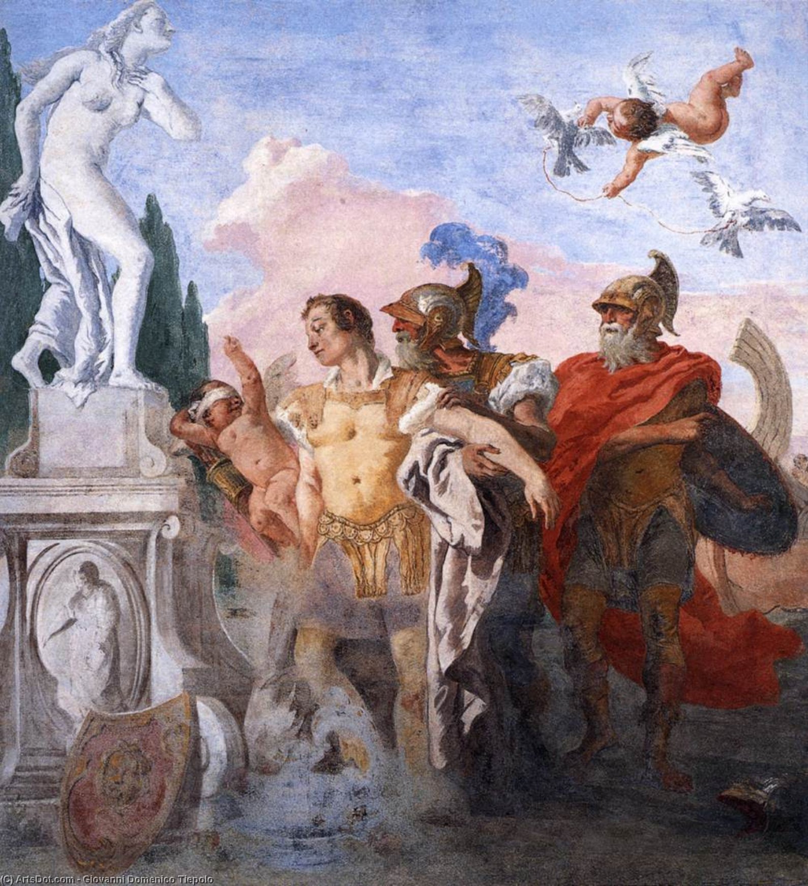 Rinaldo Leaving The Garden Of Armida — Giovanni Domenico Tiepolo