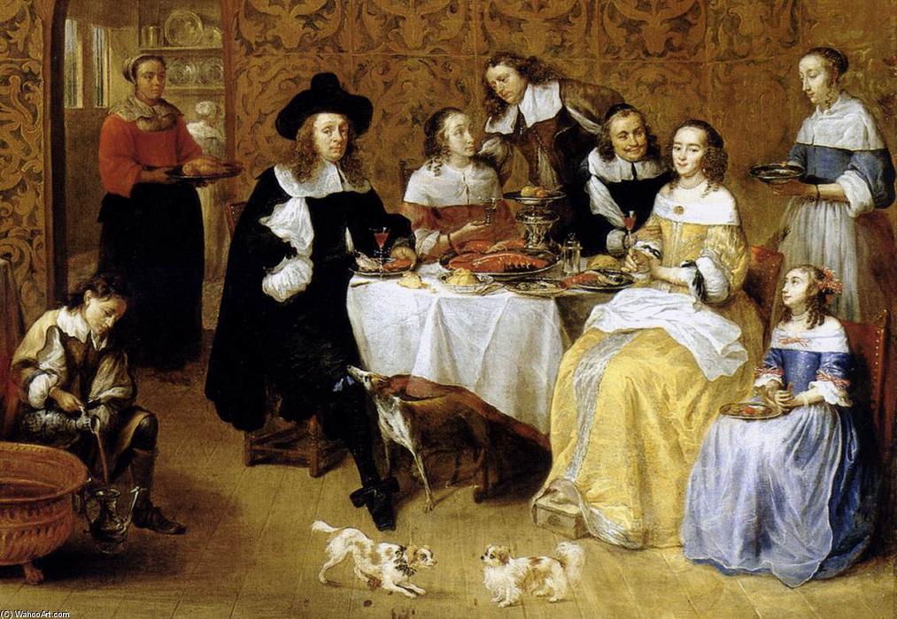 Family Portrait (detail) — Gillis Van Tilborgh