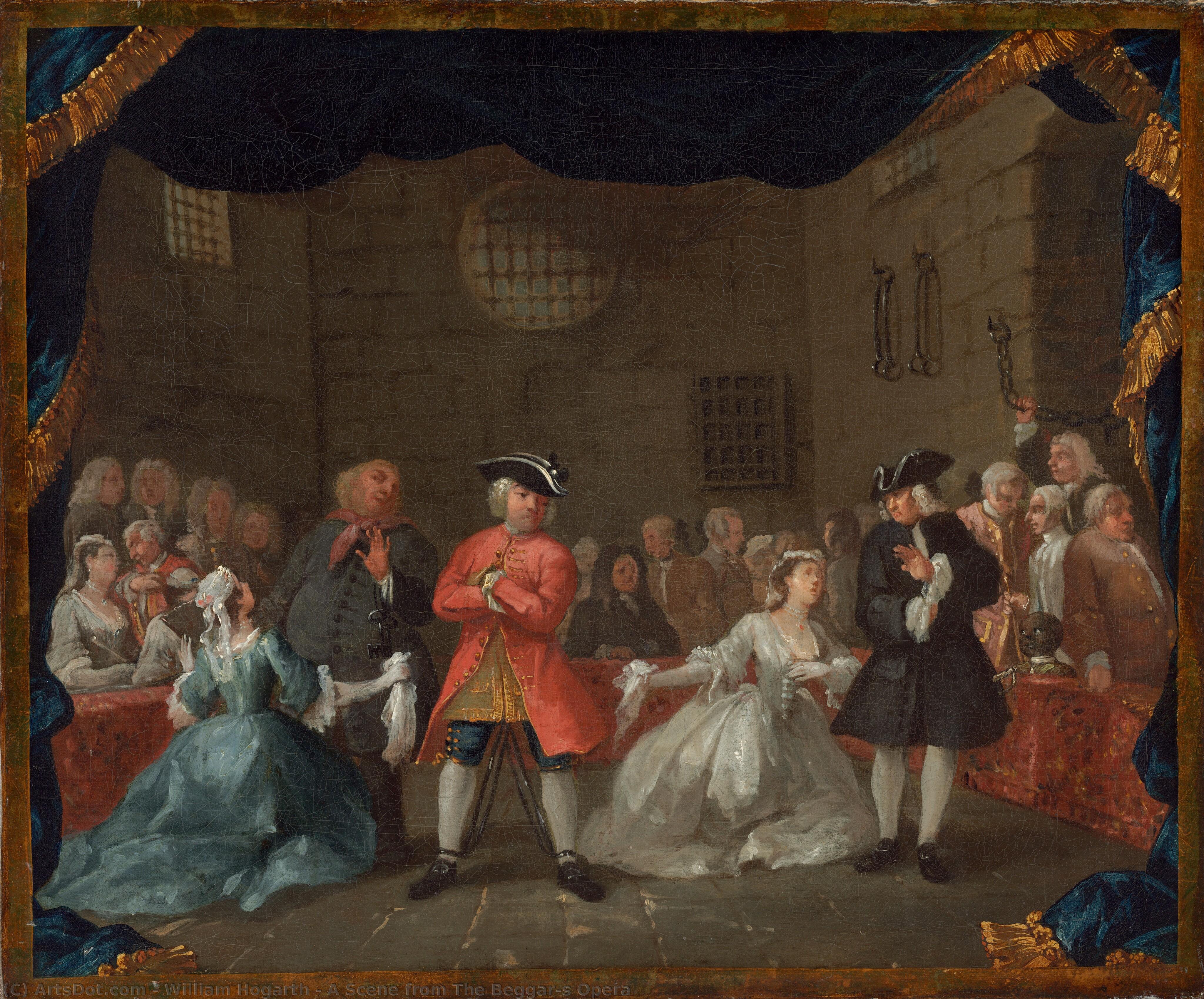 A Scene From The Beggar's Opera — William Hogarth