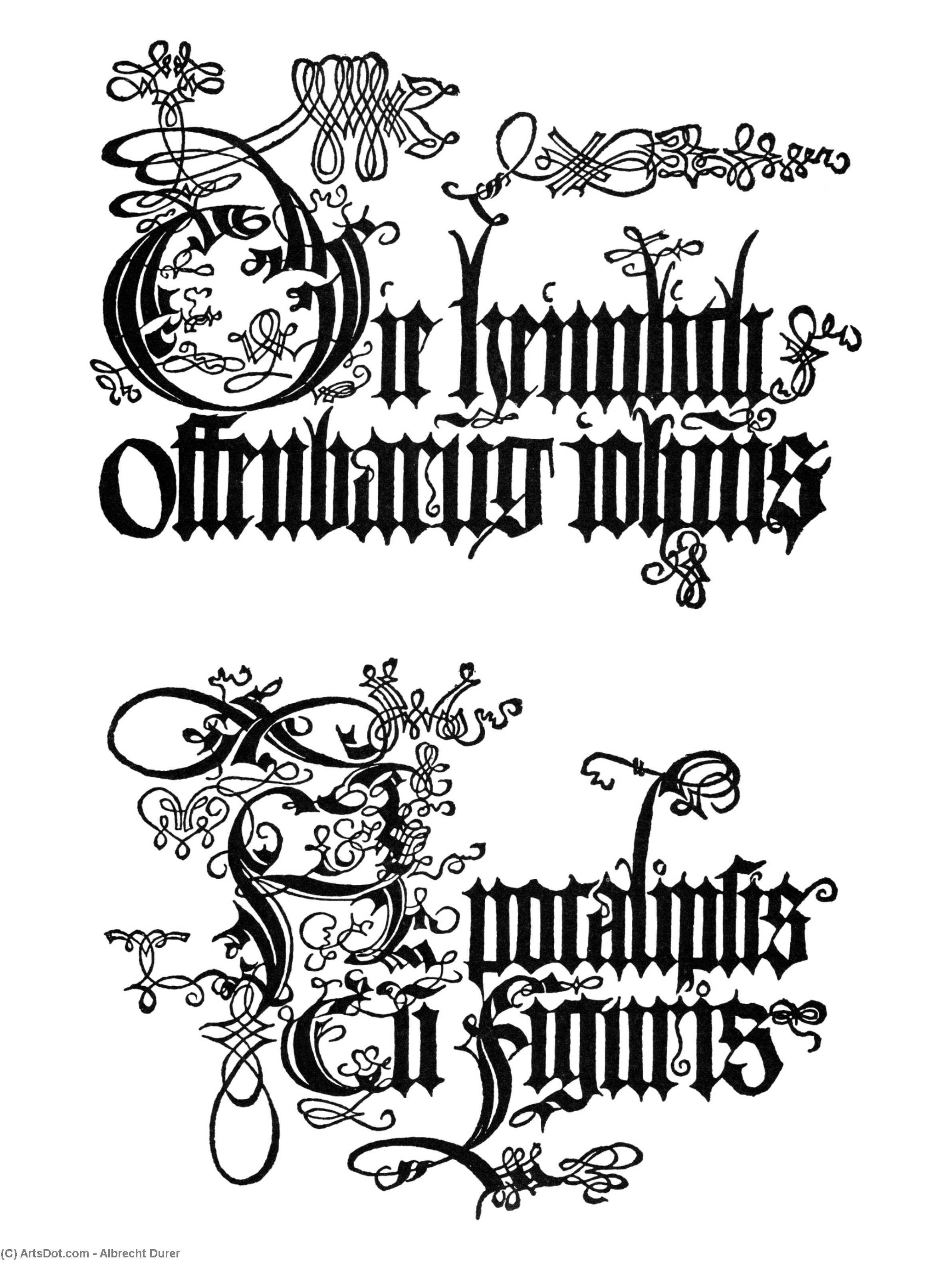 The Revelation Of St John: Title Page To The Edition Of 1498 — Albrecht Dürer