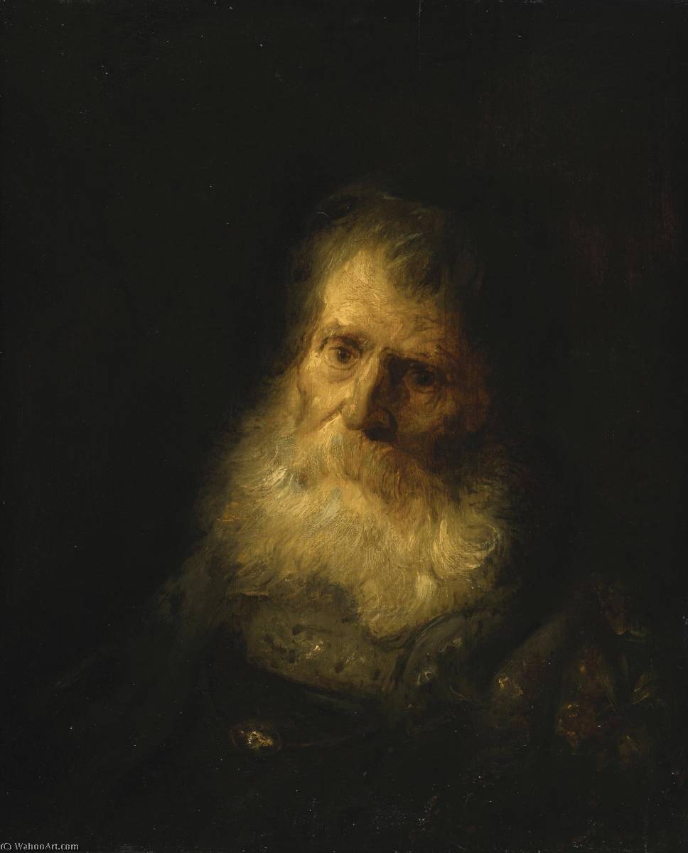 A Tronie The Head And Shoulders Of An Old Bearded Man — Jan Andrea Lievens Jan Lievens