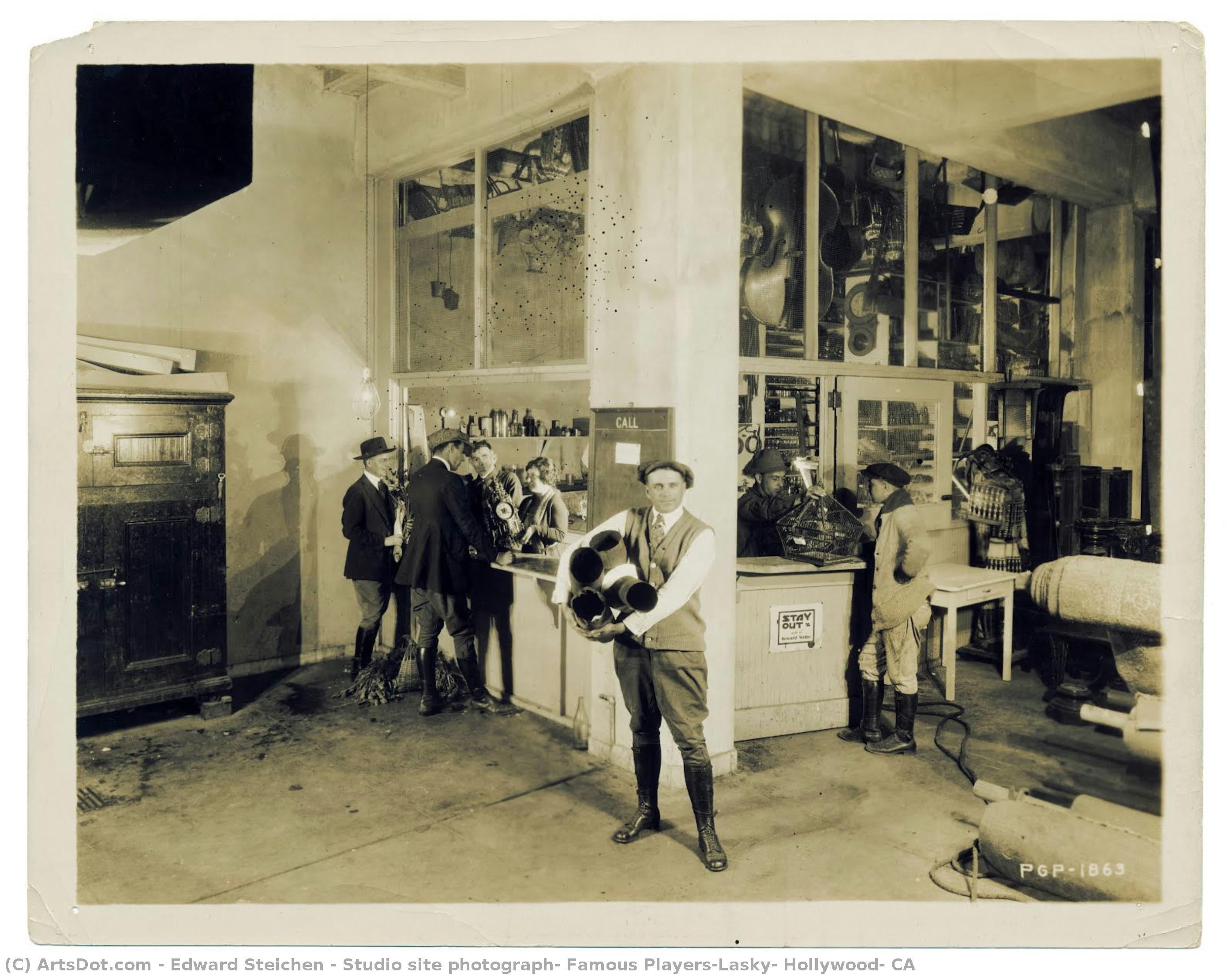 Título Traducido: Estudio Sitio Fotografía, Estrella Famosa – Compañía Lasky, Hollywood, Ca — Edward Steichen
