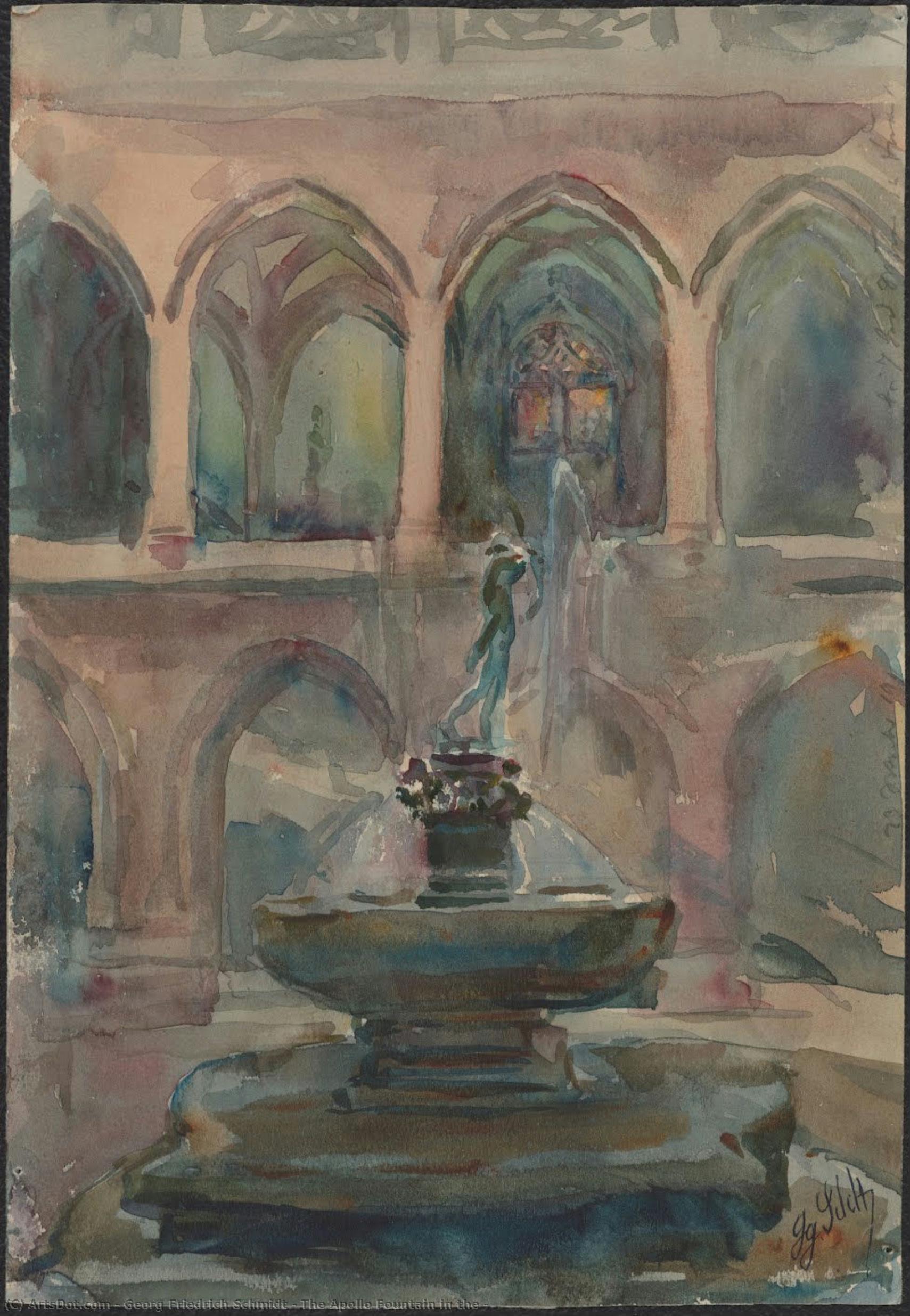 The Apollo Fountain In The — Georg Friedrich Schmidt
