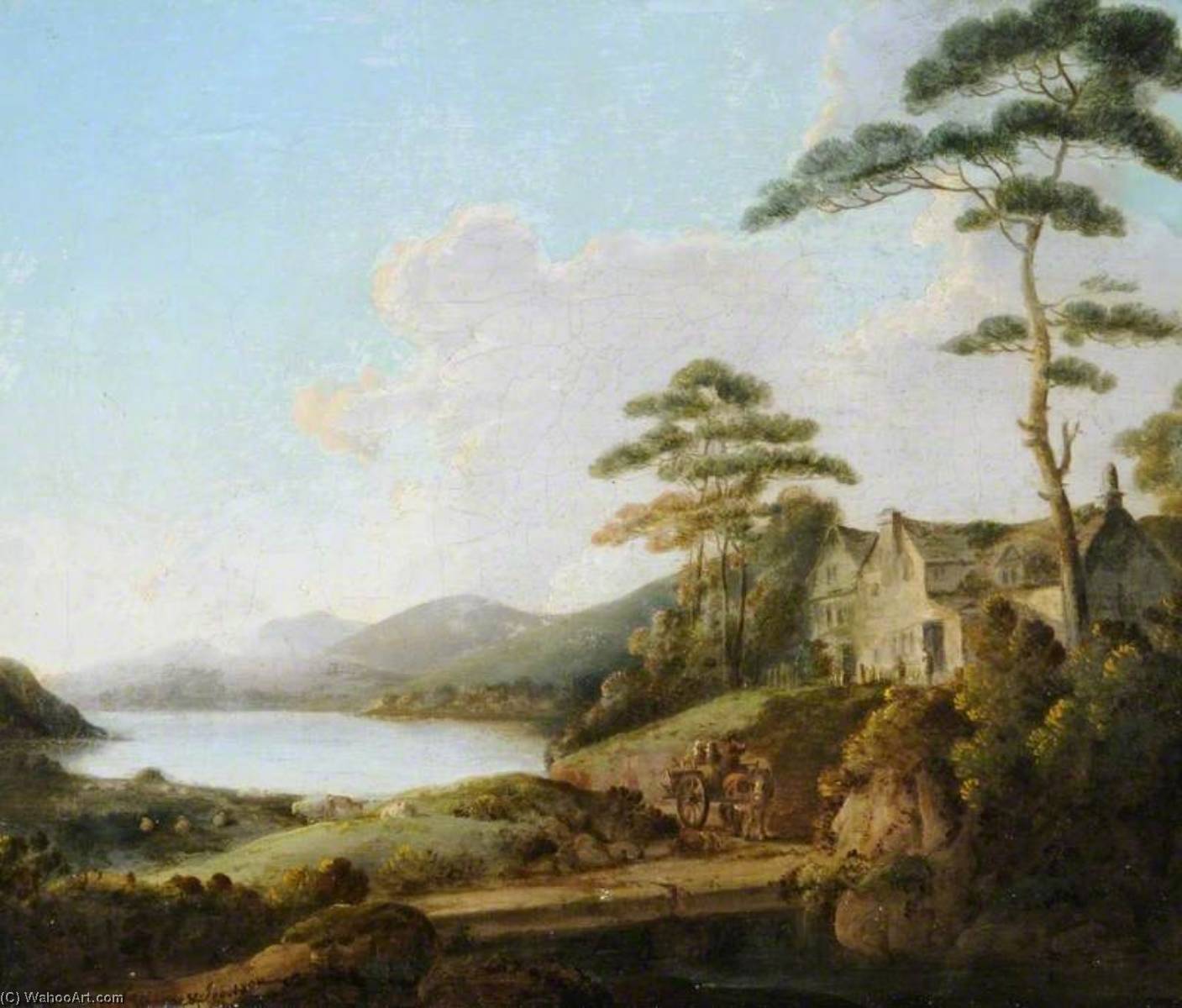 Lakeland Scene With A House — John Rathbone