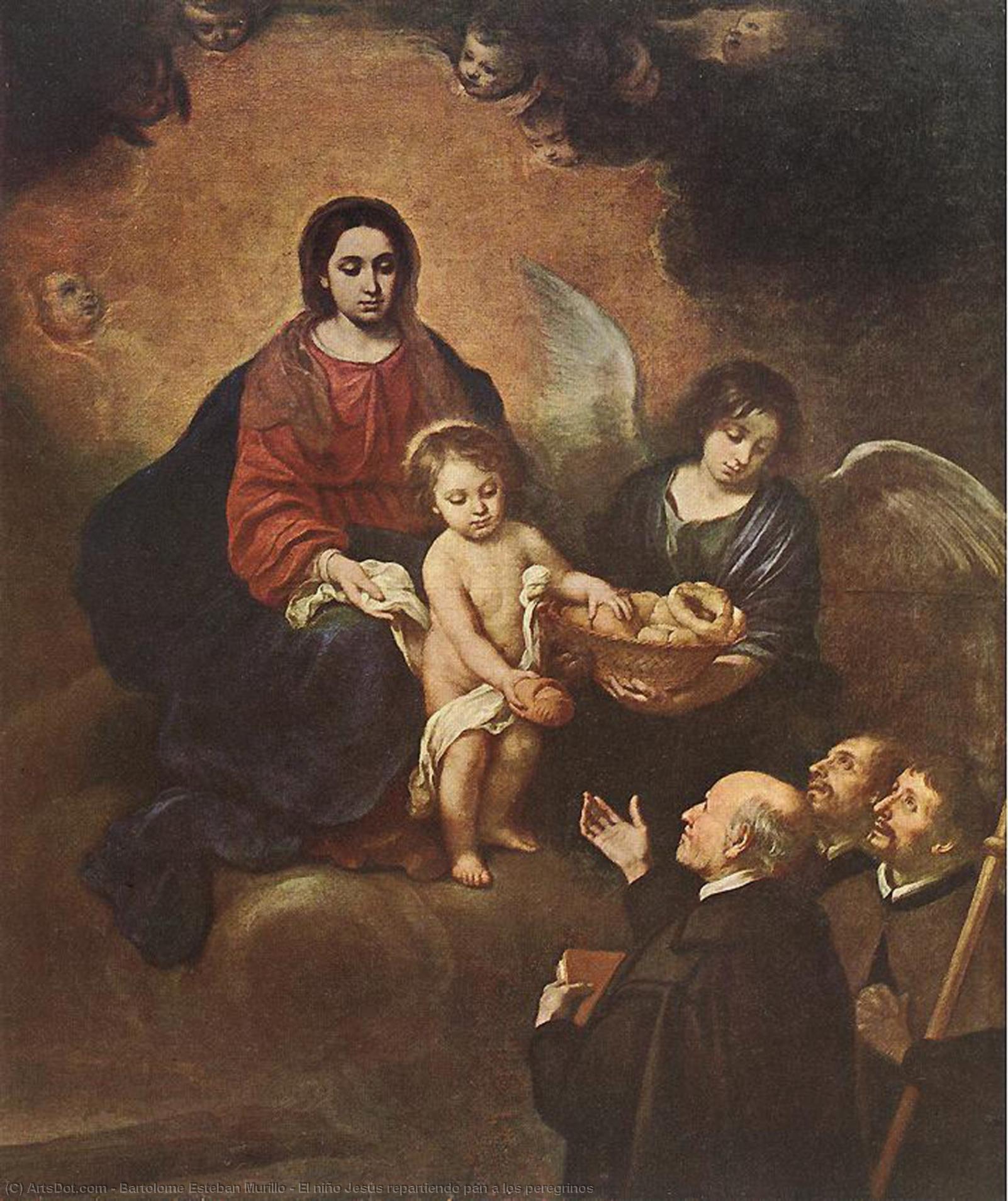 El Niño Jesús Repartiendo Pan A Los Peregrinos — Bartolomé Esteban Murillo