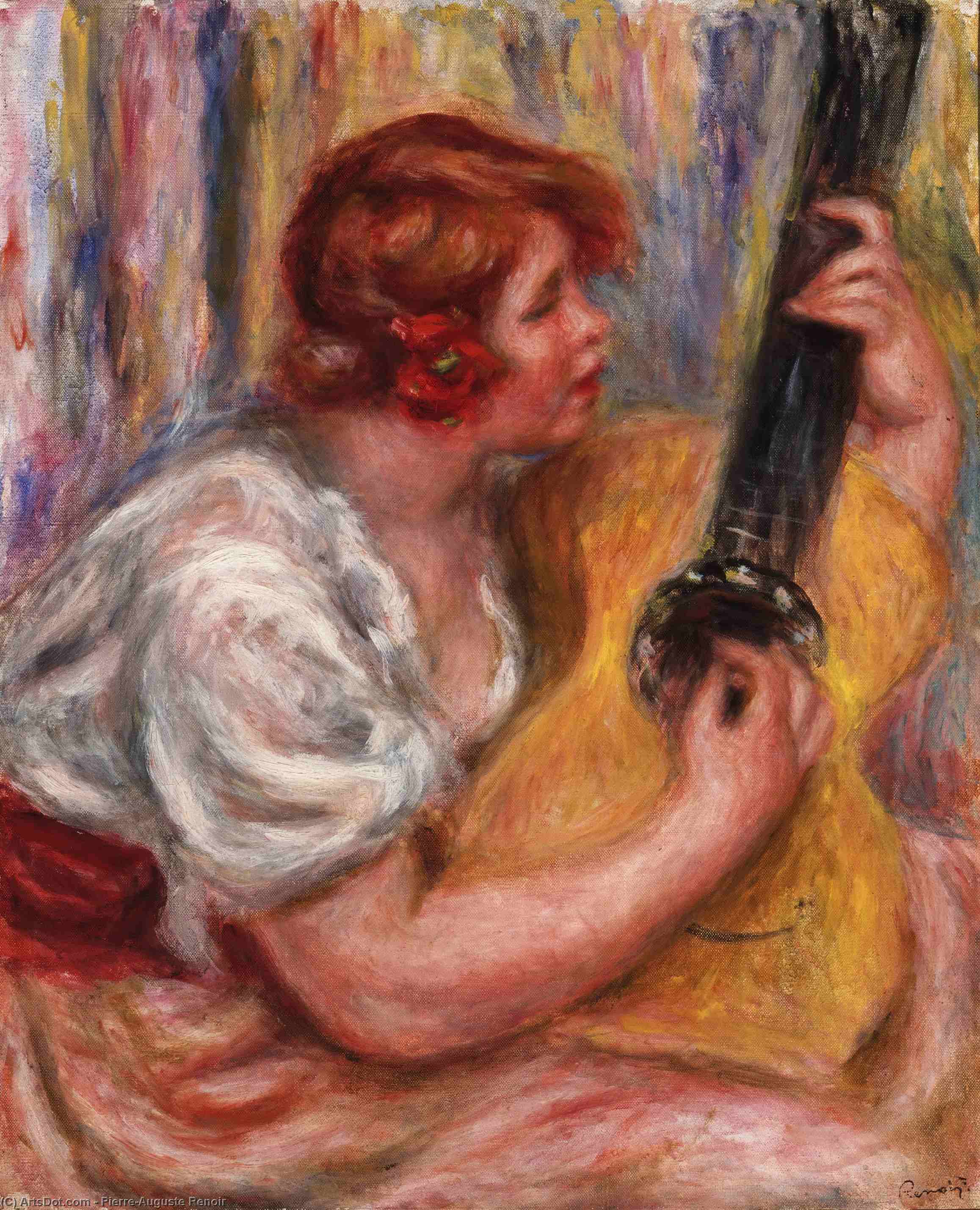 Woman With A Corset — Pierre-auguste Renoir