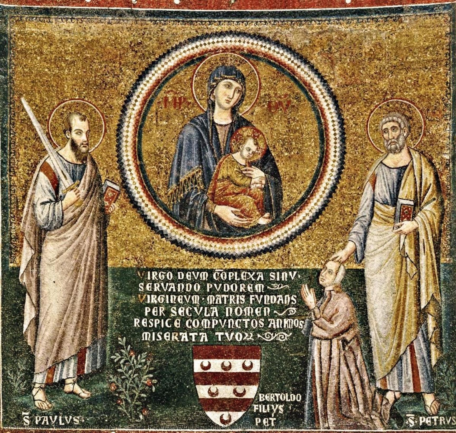 Apse: St Peter Recommending Bertoldo Stefanschi To The Virgin — Pietro Cavallini