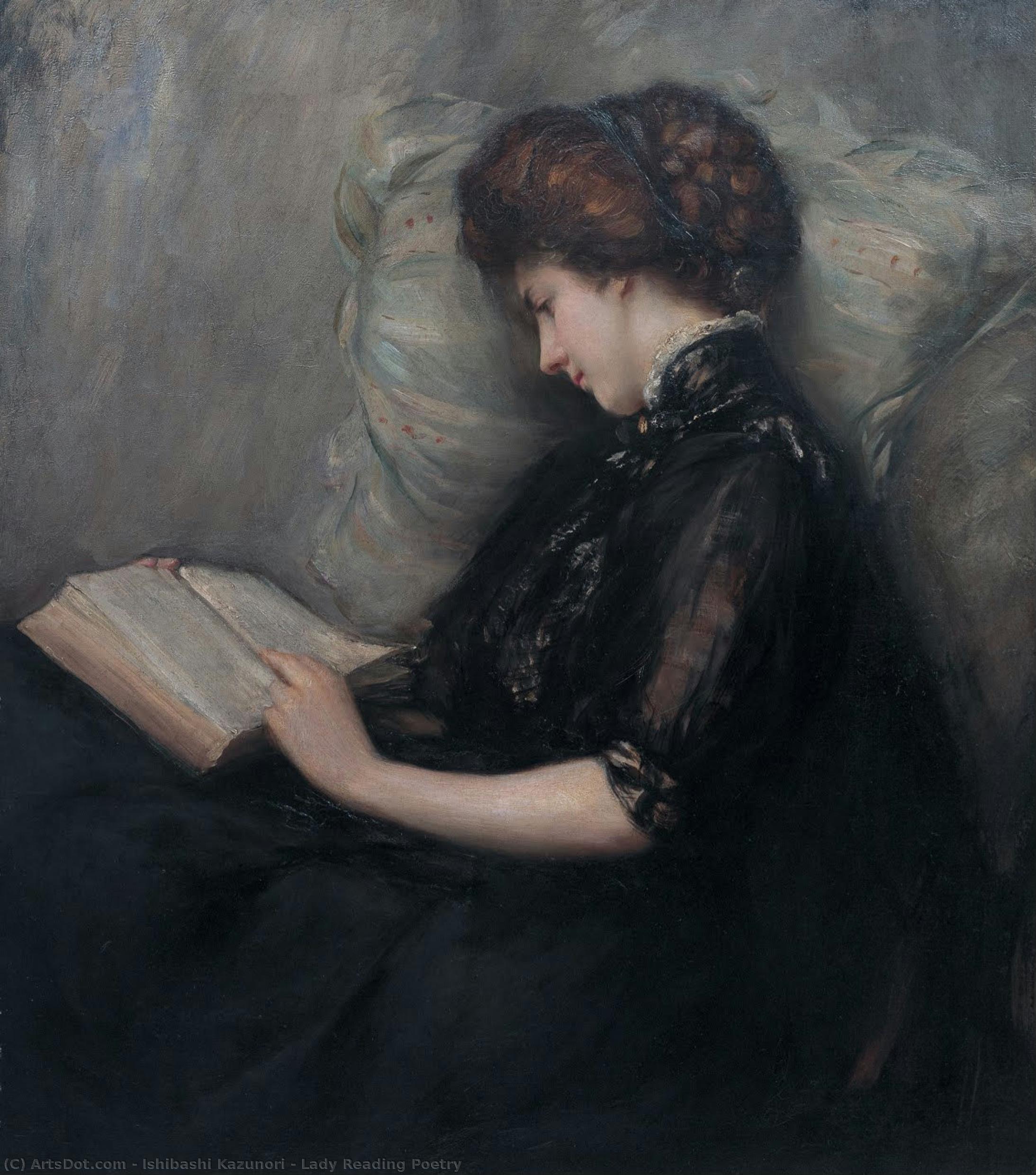 Lady Reading Poetry — Ishibashi Kazunori