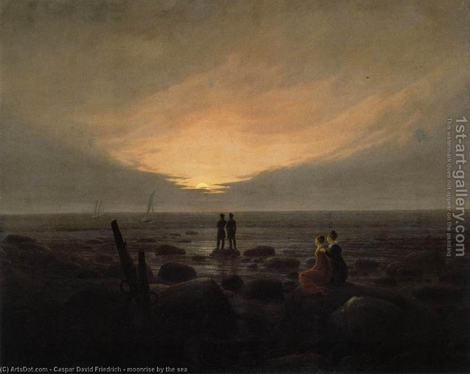 Moonrise By The Sea — Caspar David Friedrich