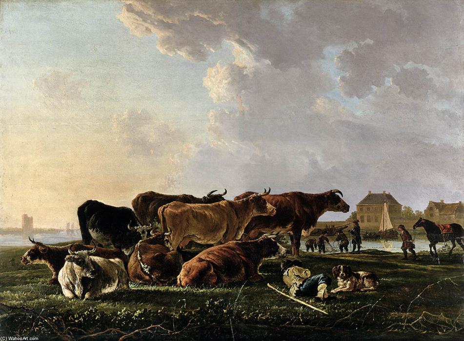 Landscape With Cattle — Jacob Van Strij Dordrecht