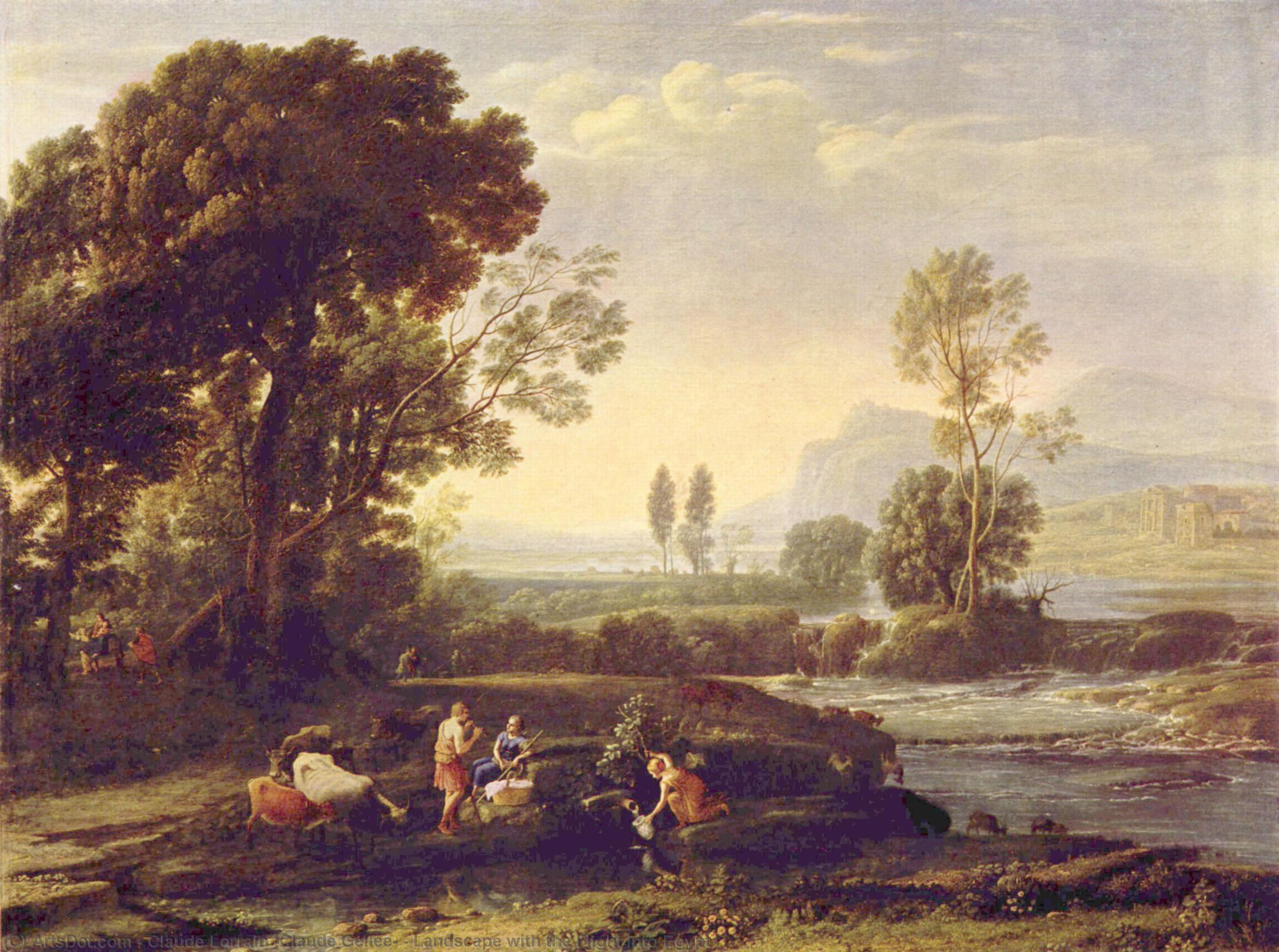 Landscape With The Flight Into Egypt — Claude Lorrain (claude Gellée)
