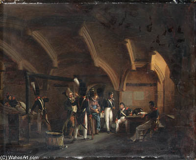 Soldiers Questioning A Man And A Woman — Auguste Xavier Leprince