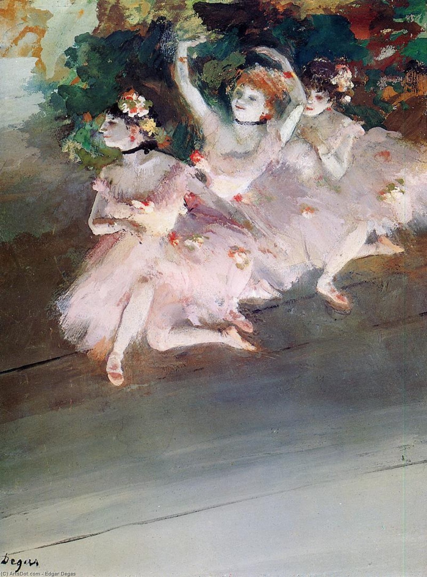 Three Ballet Dancers — Edgar Degas