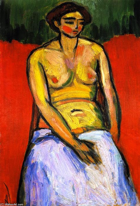 Sitting Female Nude — Alexej Von Jawlensky