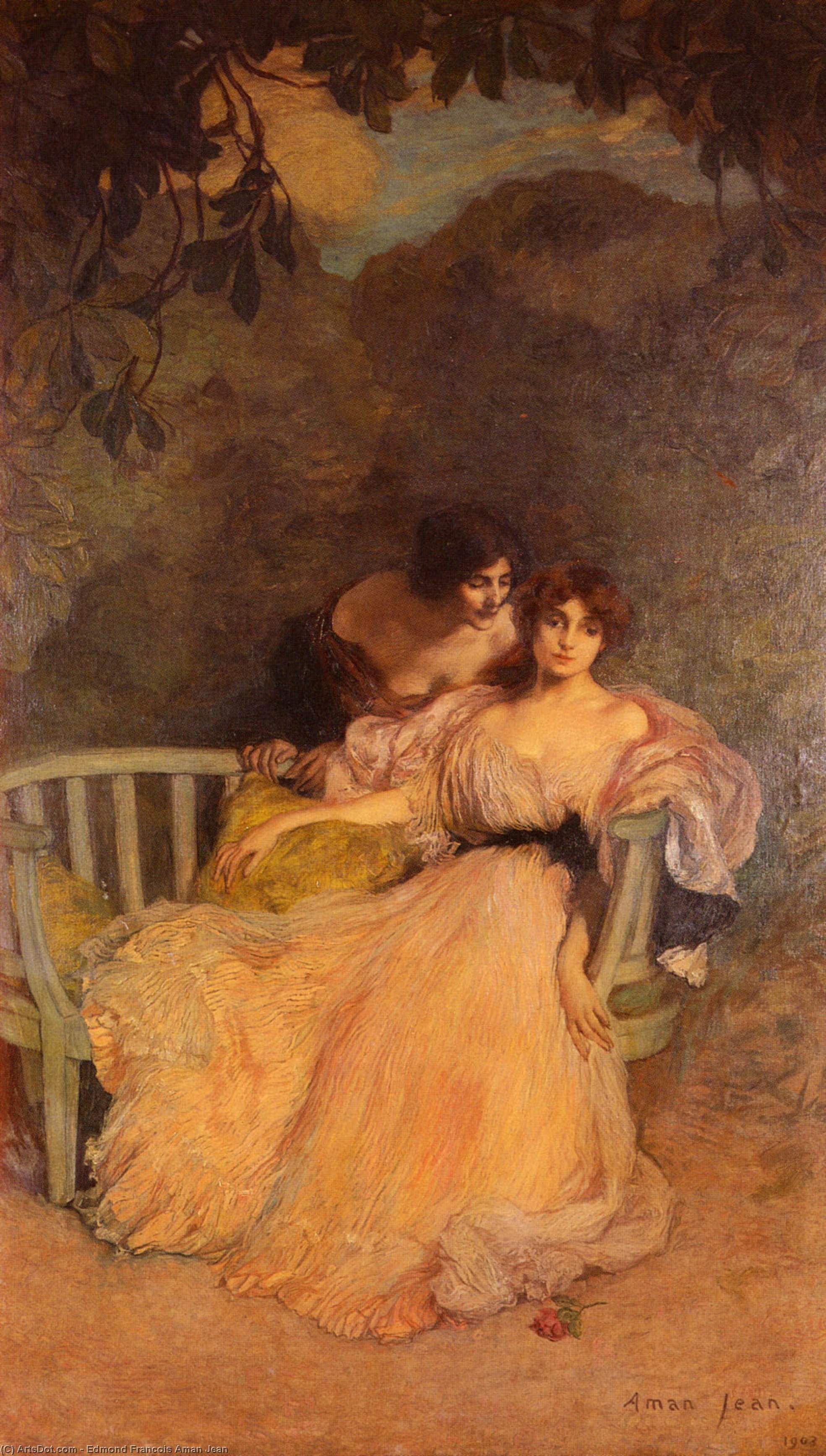 La Confidence — Edmond-françois Aman-jean