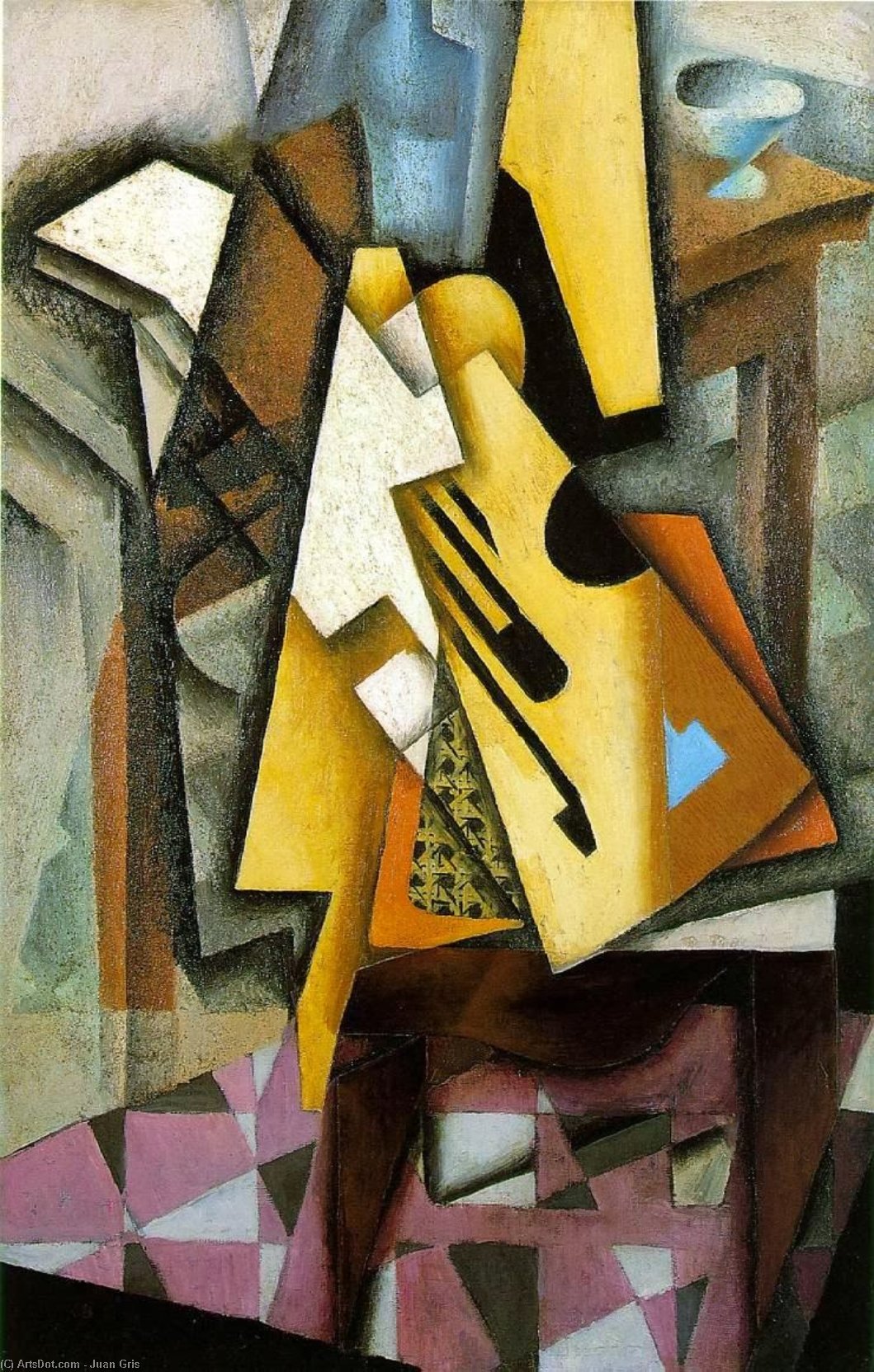 Guitar On A Chair - - — Juan Gris