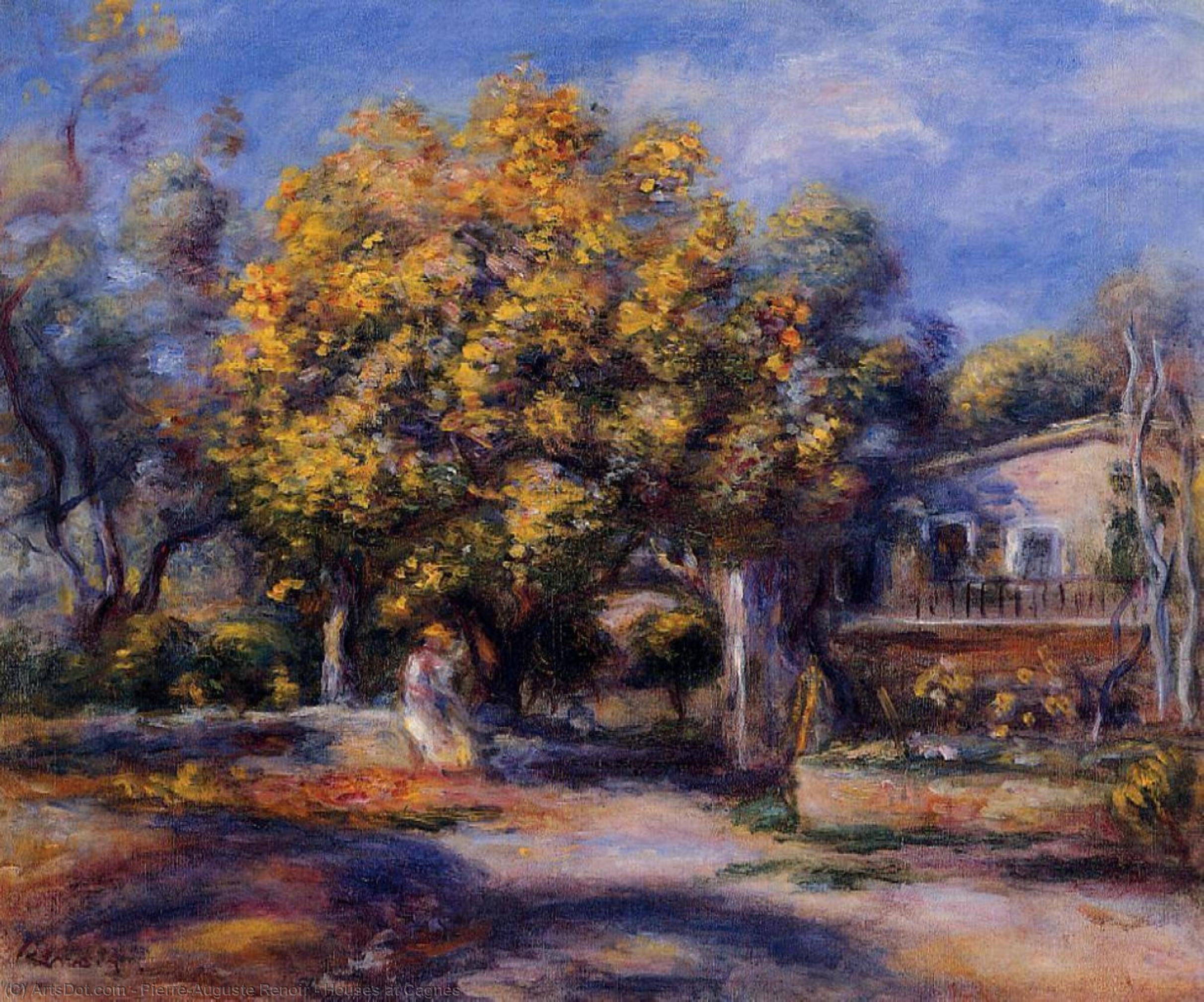 Houses At Cagnes — Pierre-auguste Renoir
