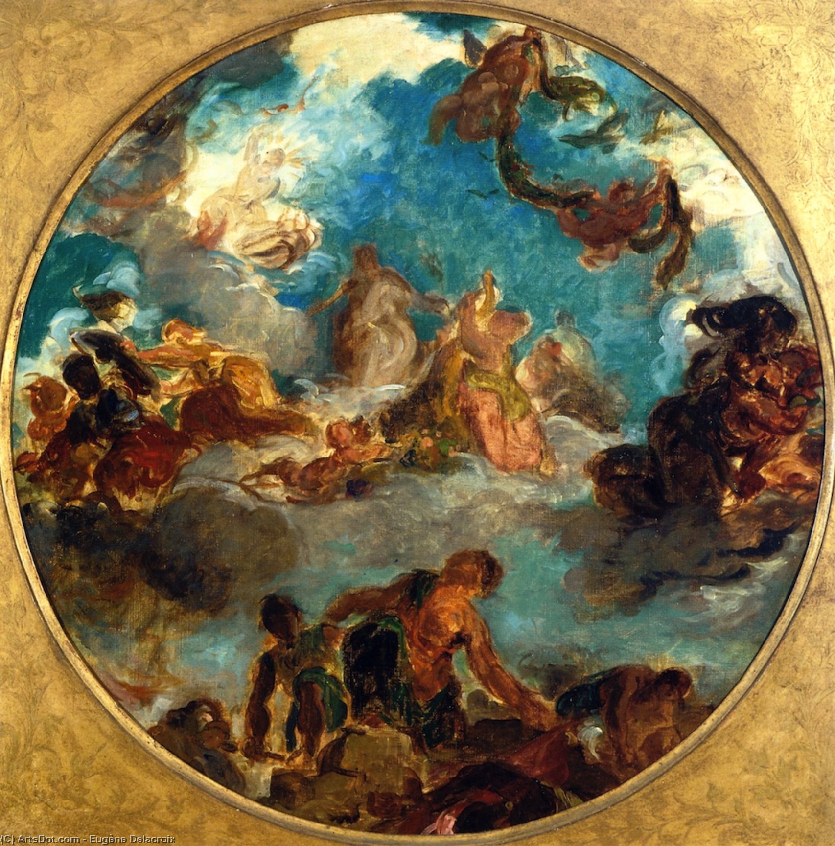 Peace Comes To Console Men And Restore Abundance — Eugène Delacroix