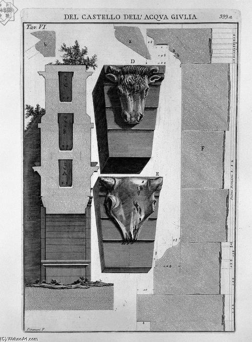Profile Section Of The Monument — Giovanni Battista Piranesi