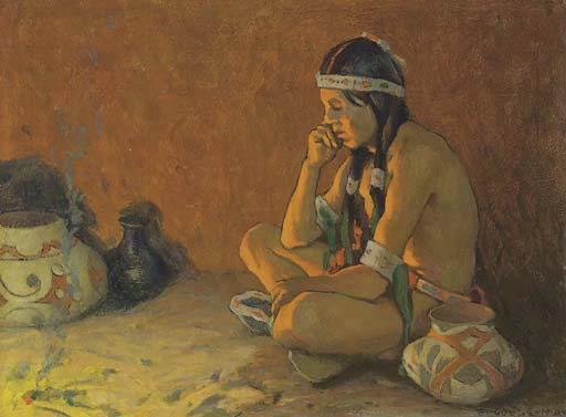 The Thinker — Eanger Irving Couse