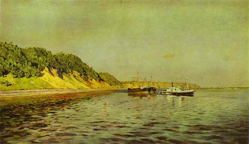 The Volga. A Calm Day — Isaak Ilyich Levitan