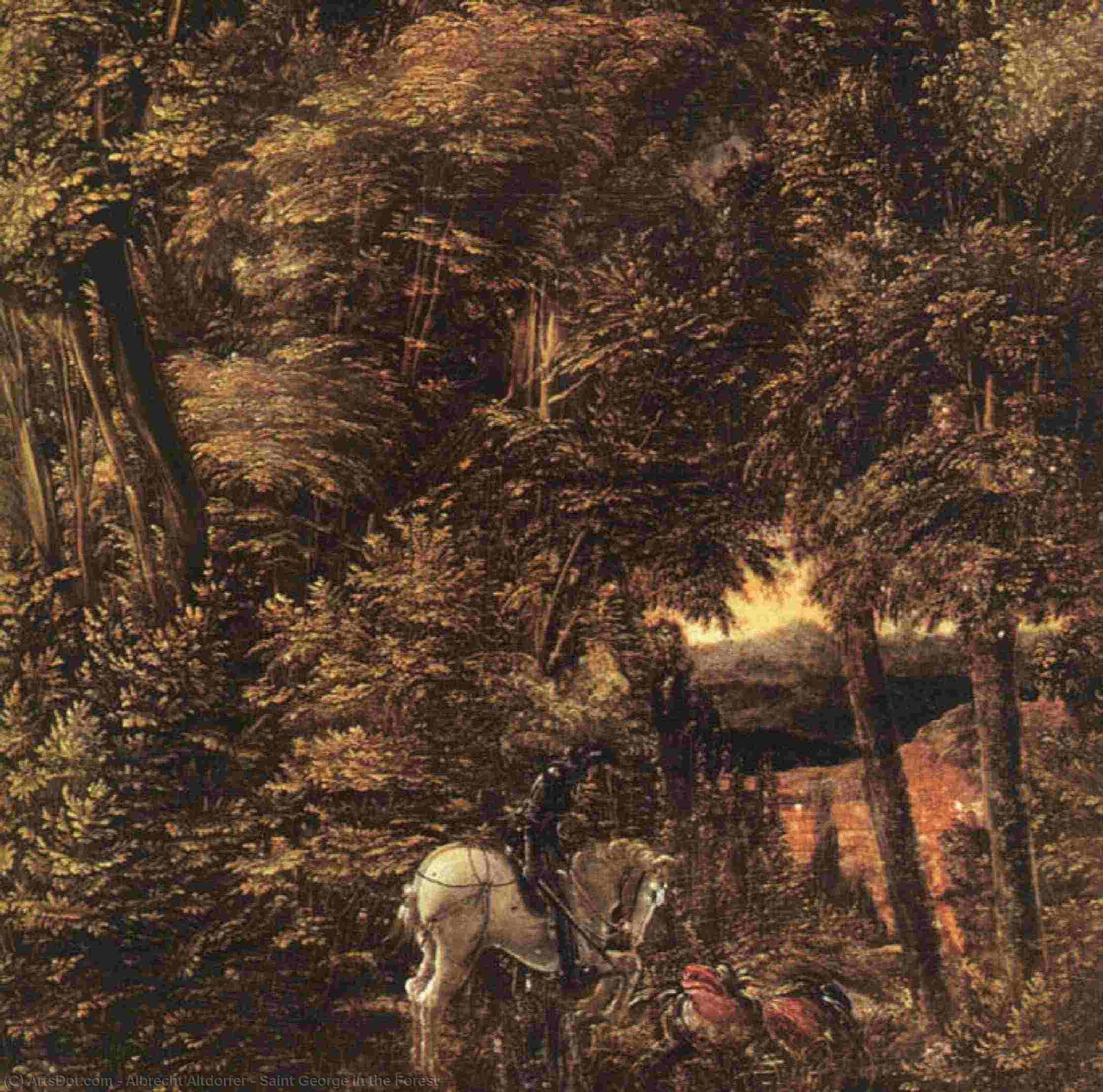 Saint George In The Forest — Albrecht Altdorfer