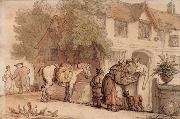 The Fishseller — Thomas Rowlandson