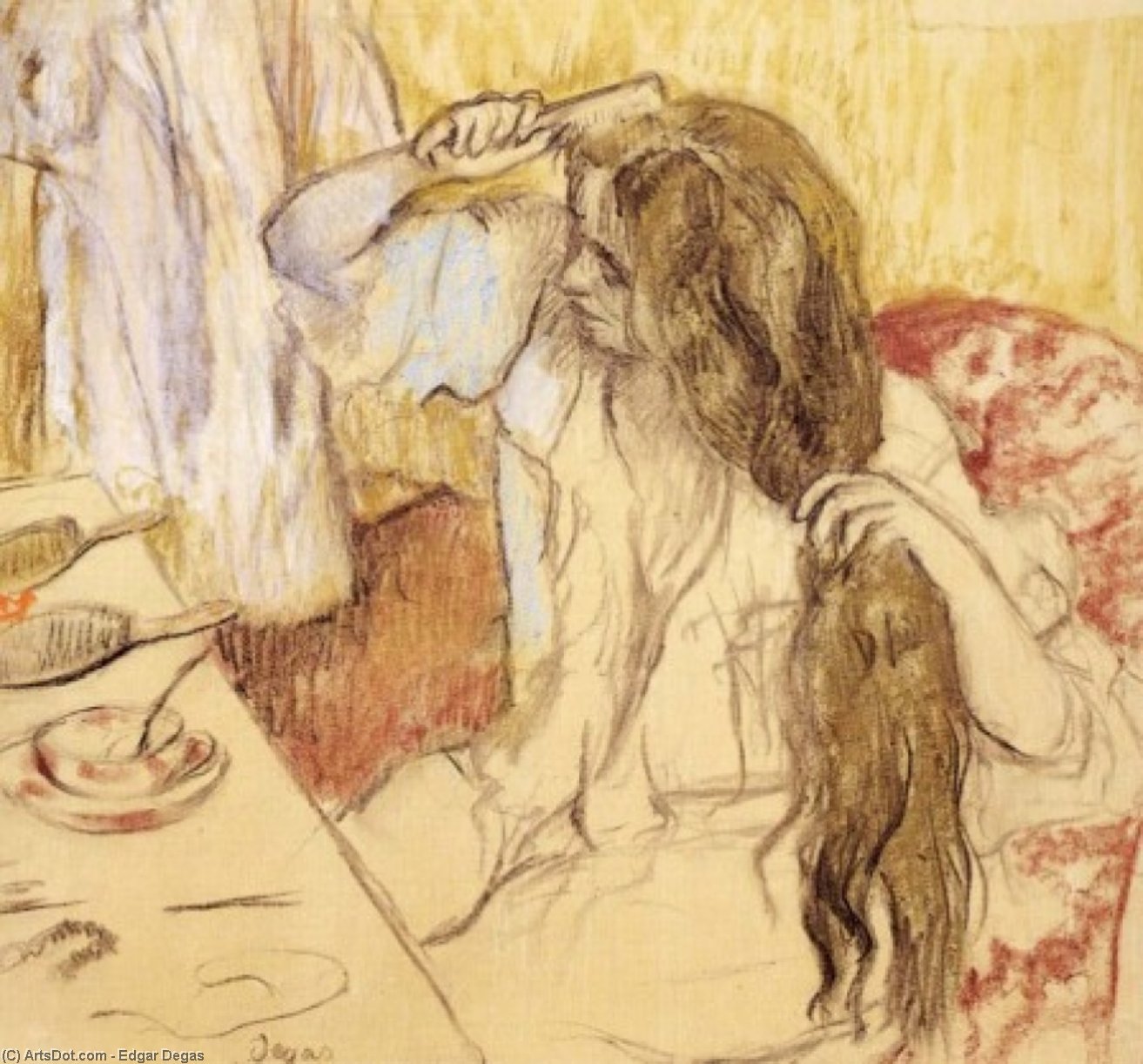 Woman At Her Toilet — Edgar Degas