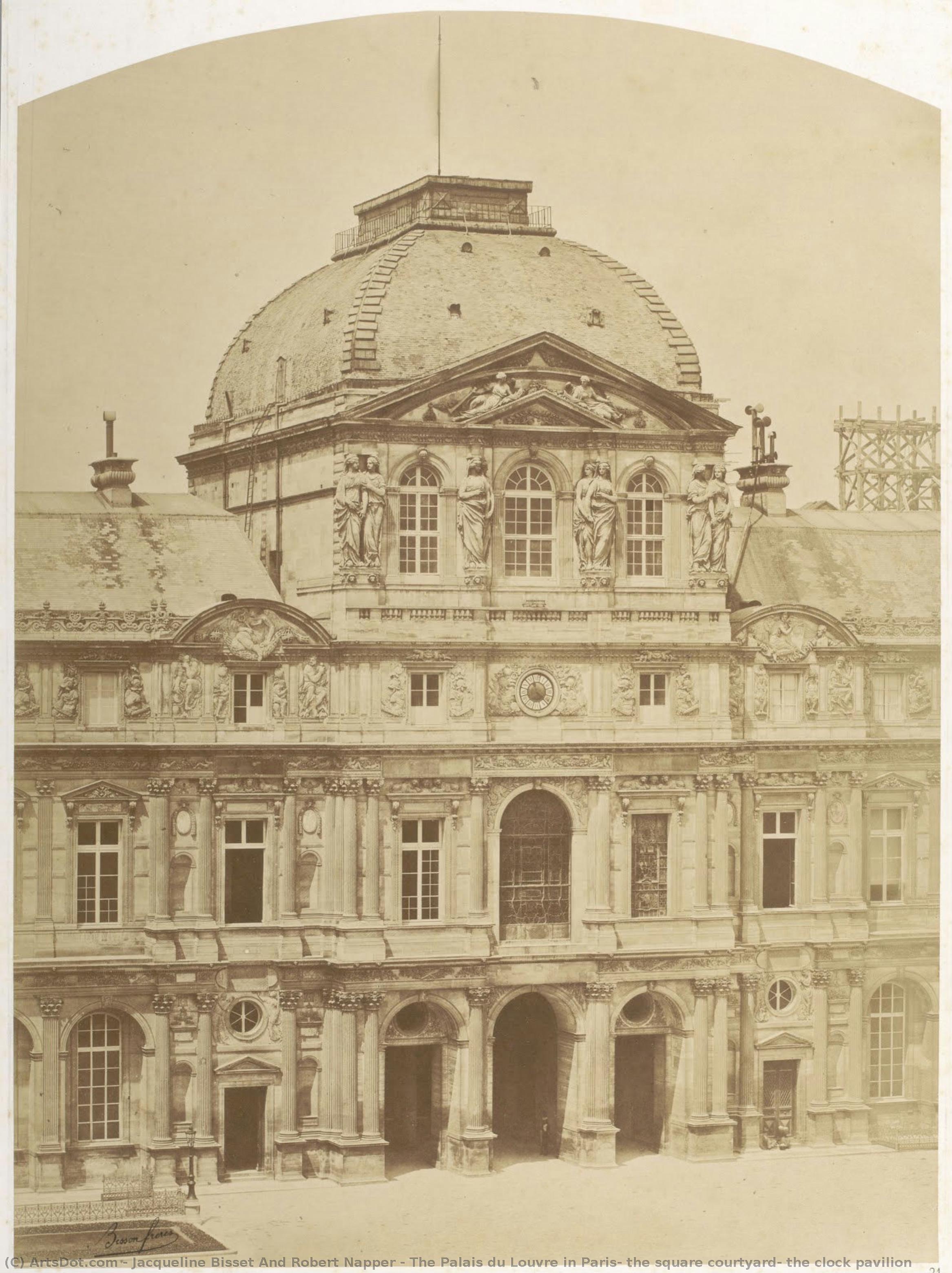 The Palais Du Louvre In Paris, The Square Courtyard, The Clock Pavilion — Jacqueline Bisset And Robert Napper