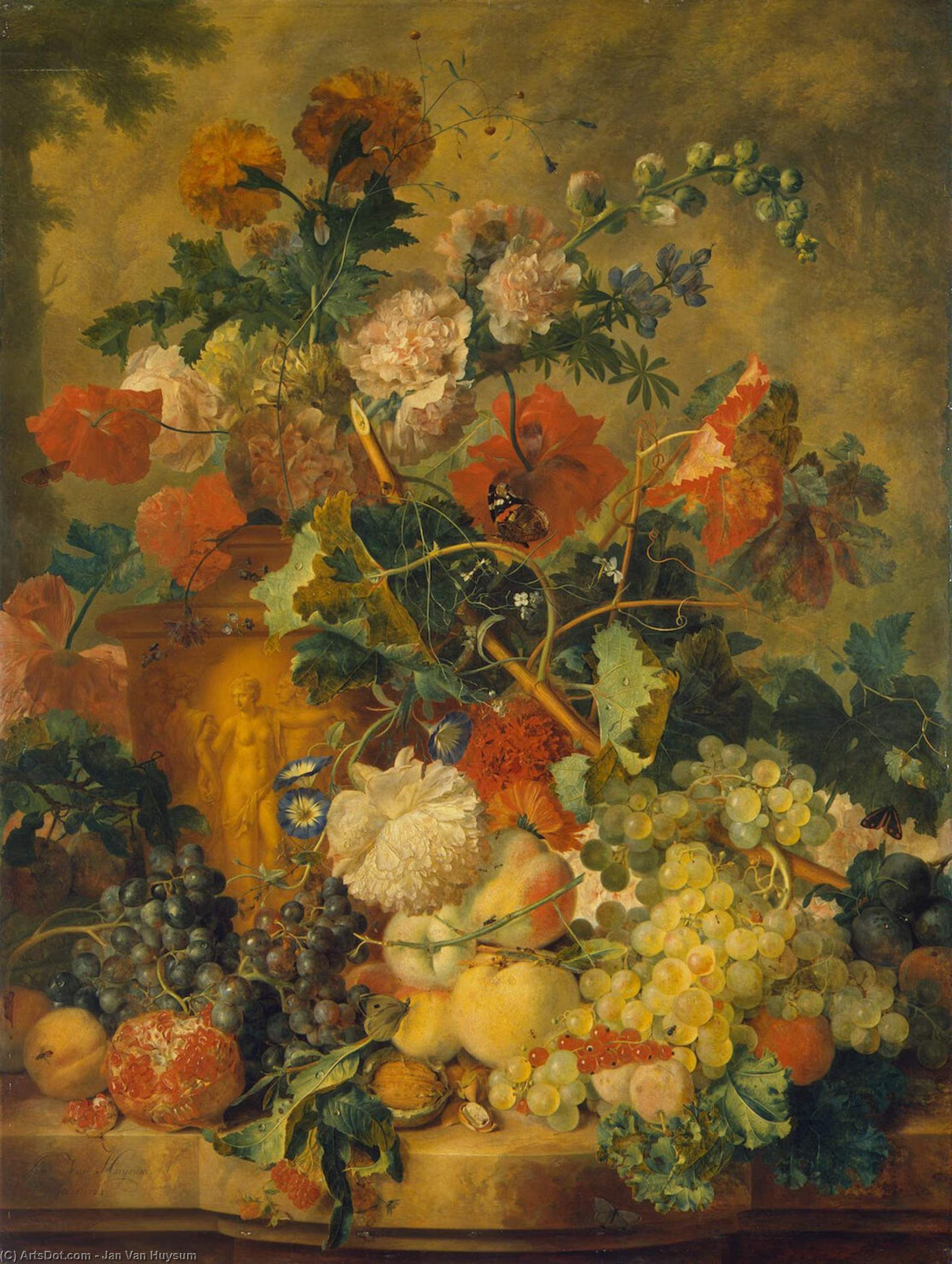 Flowers And Fruit — Jan Van Huysum