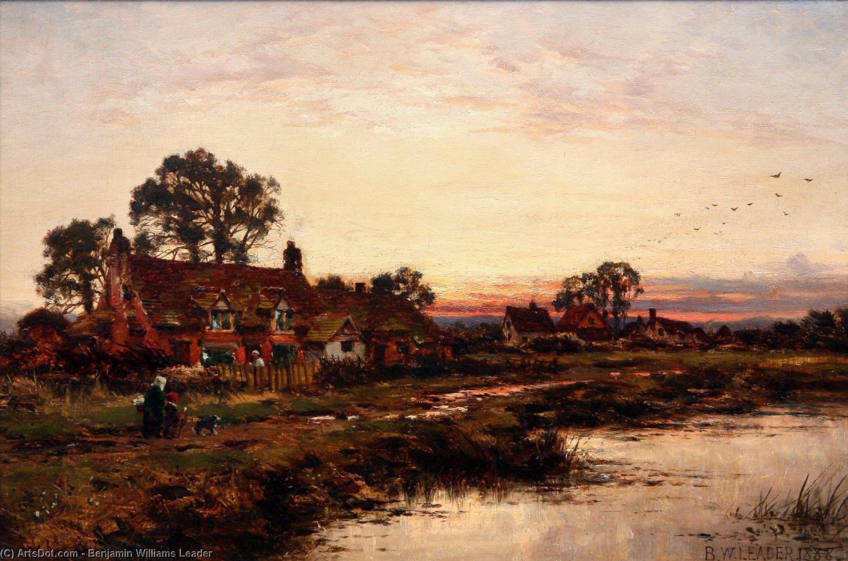 Worcestershire Riverside Cottages — R.a Benjamin Williams Leader