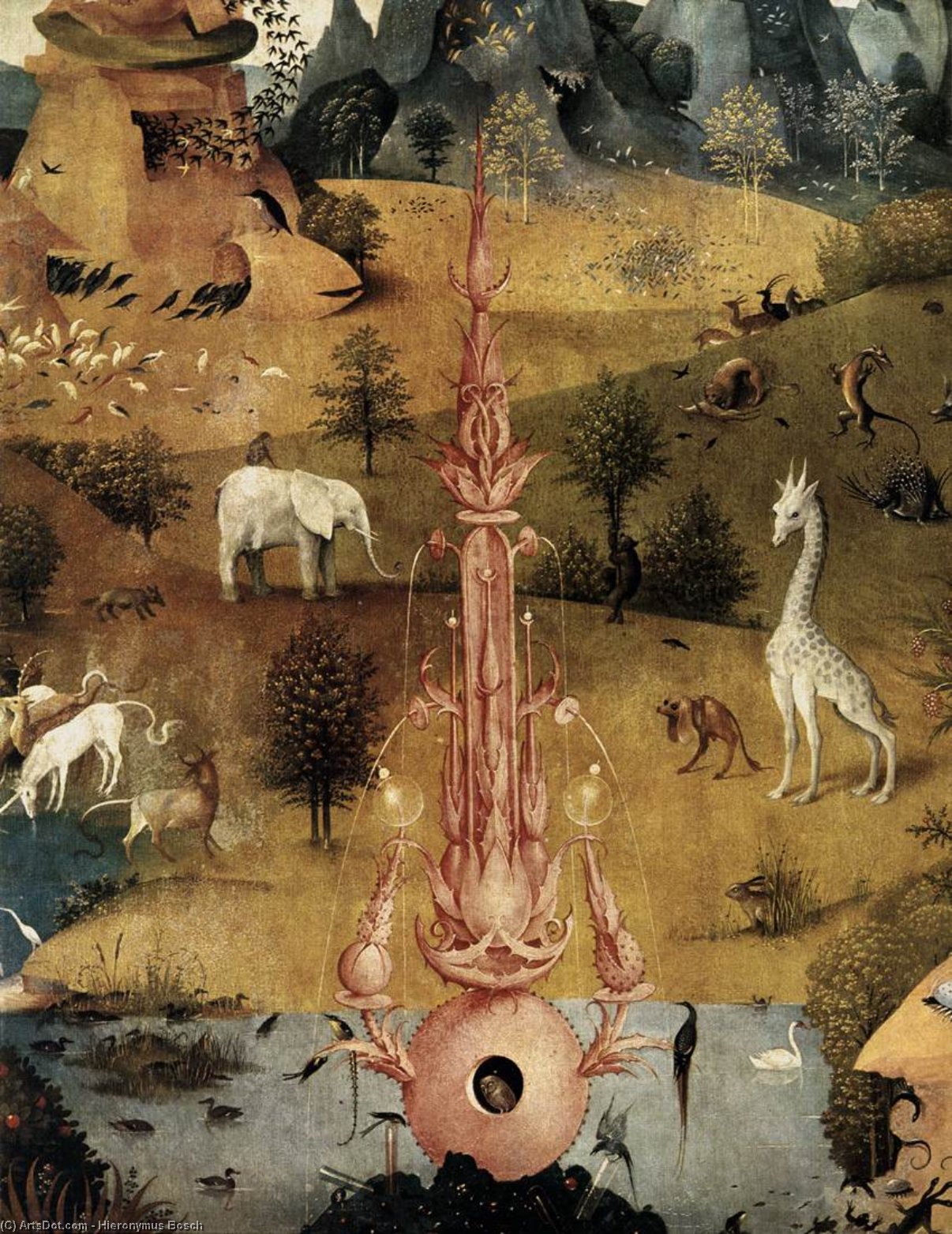 Triptych Of Garden Of Earthly Delights (detail) (12) — Hieronymus Bosch