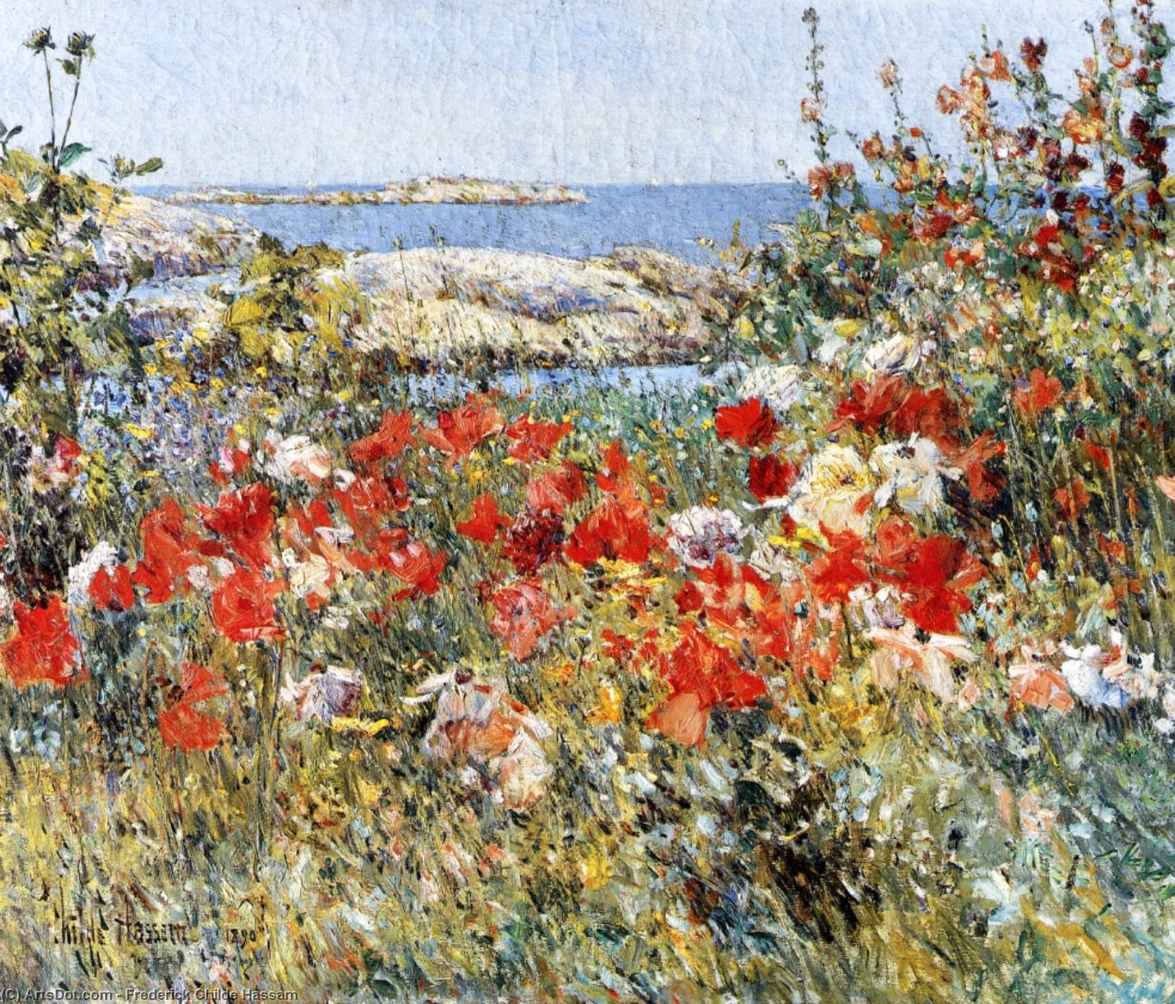 Celia Thaxter's Garden, Isles Of Shoals, Maine — Frederick Childe Hassam