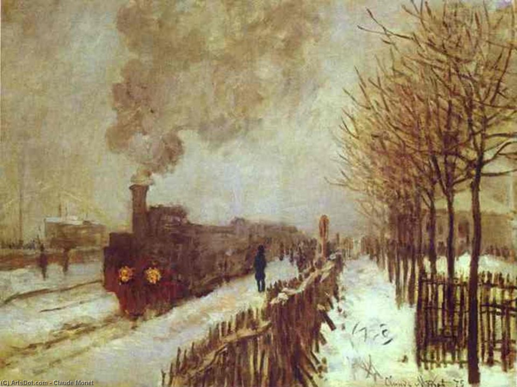 The Train In The Snow — Claude Monet