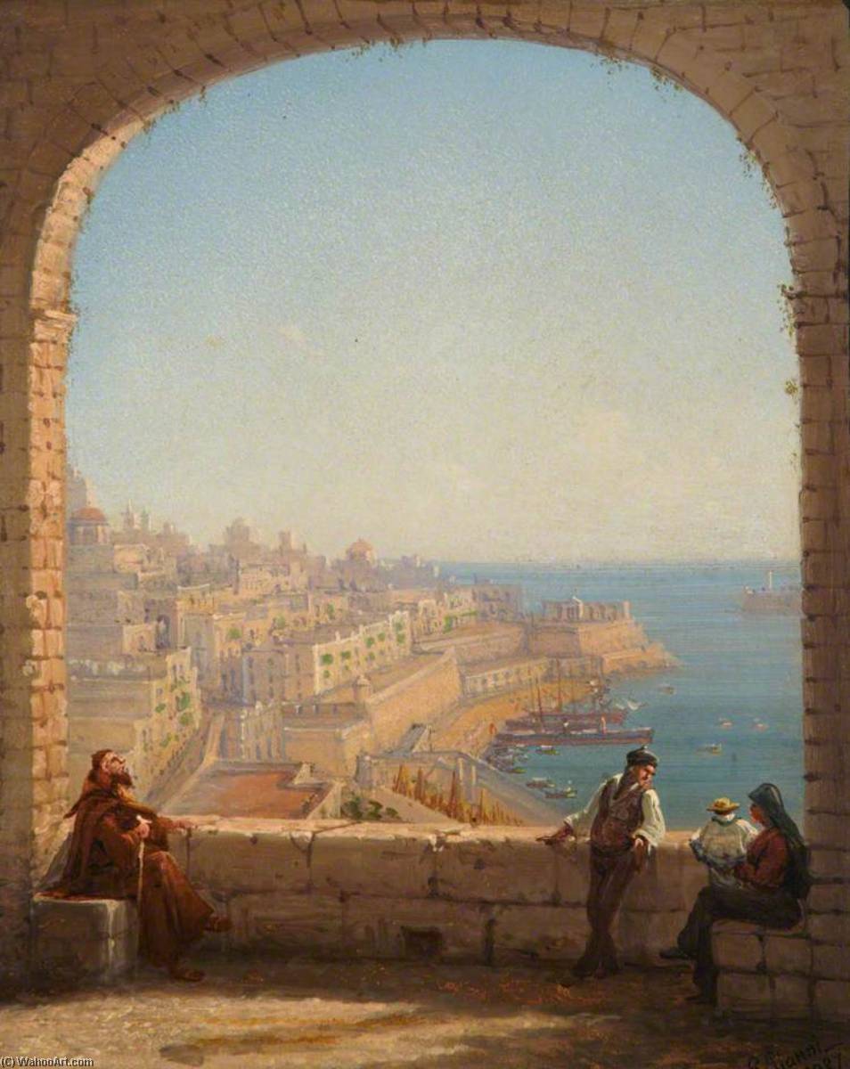 Fort St Elmo From The Upper Barracca, Valletta — Giancinto Gianni