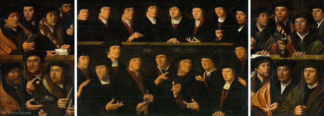 Militia Painting In Three Parts. — Dirck Jacobsz