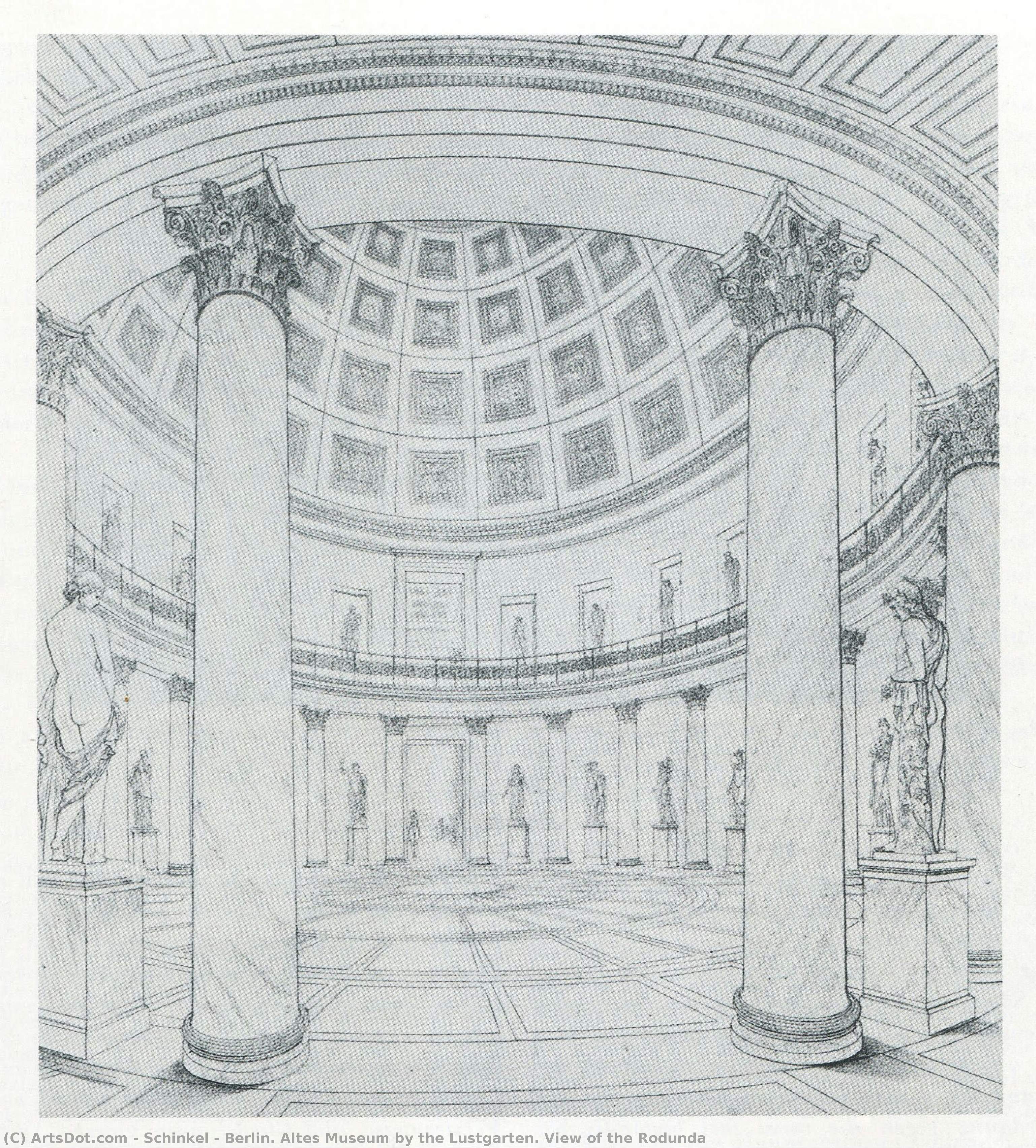 Berlin. Altes Museum By The Lustgarten. View Of The Rodunda — Karl Friedrich Schinkel