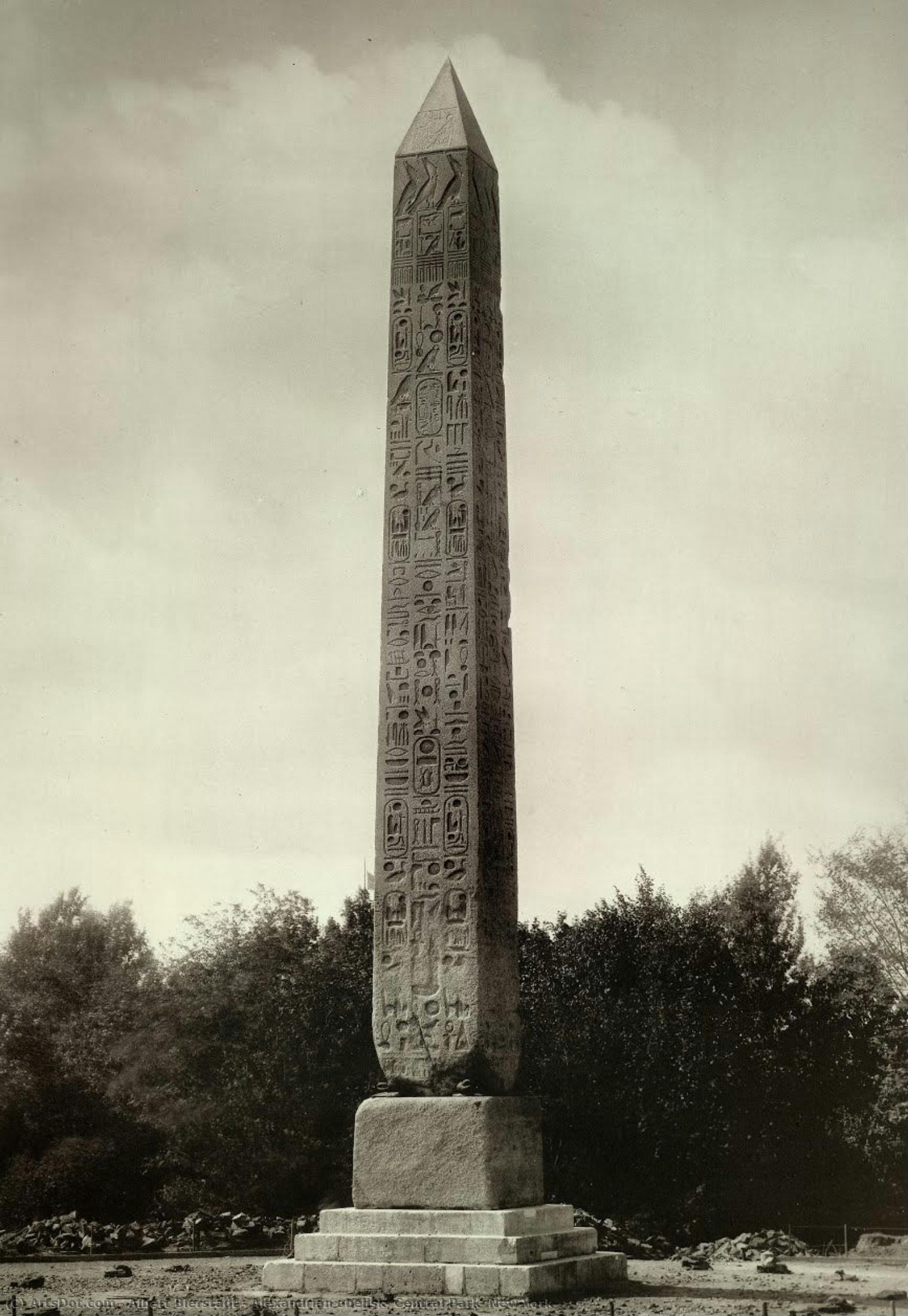 Alexandrian Obelisk, Central Park, New York — Albert Bierstadt