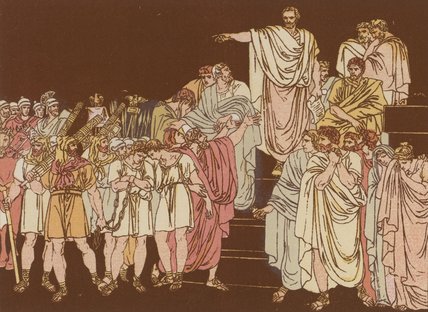 Brutus Condemning His Sons To Death — Bartolomeo Pinelli