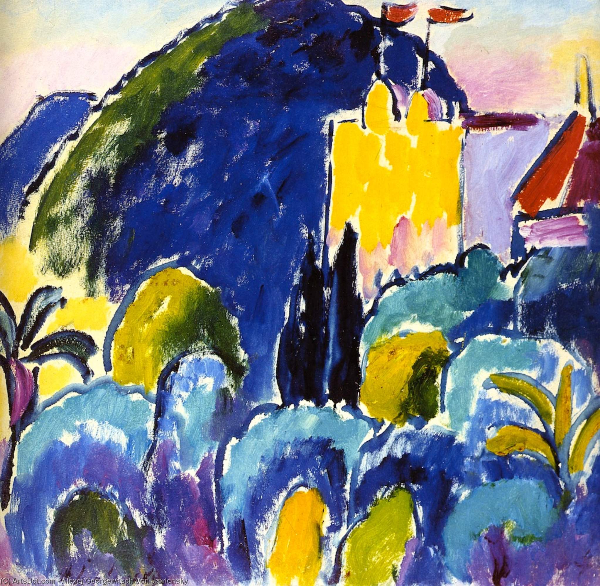 Yellow House - Bordighera — Alexej Von Jawlensky