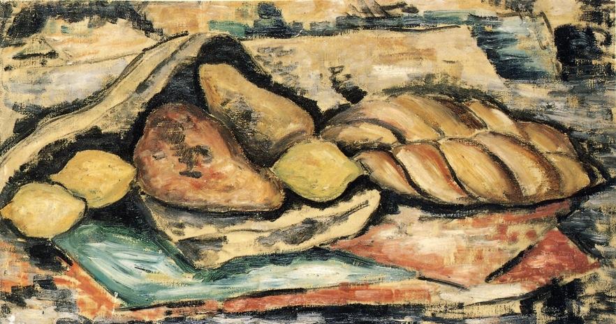 Still Life With Bread And Fruit — Marsden Hartley