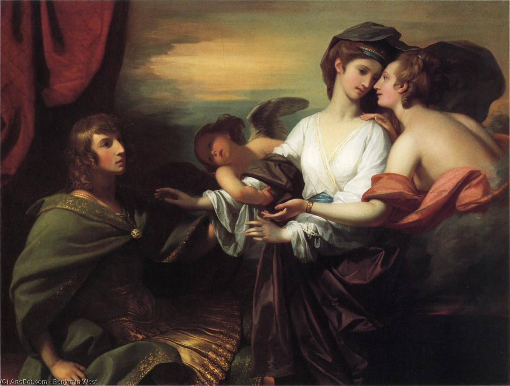Helen Brought To Paris — Benjamin West