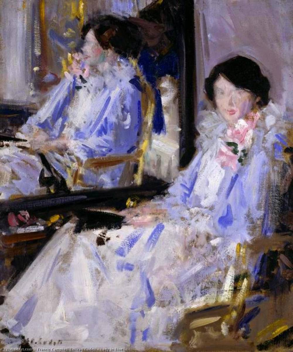 Lady In Blue — Francis Campbell Bolleau Cadell
